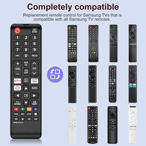 2-Pack Universal Samsung TV Remote, BN59-01315J Replacement Remote for All Samsung LED LCD HDTV 3D Smart TVs in Kuwait