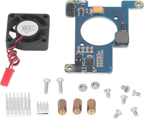 Network Expansion Board POE Power Over Ethernet Module 4B 3B Easy Connect Ethernet Power Supply Cooling Fan Complete Accessories in Kuwait