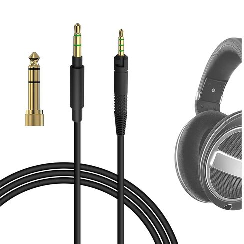 GEEKRIA Audio Cable Compatible with Sennheiser HD 620S/599/599SE/ 598/598SE/560S/ 400PRO/579/569/ 550/505 Headphones, 3.5mm to 2.5mm Replacement Stereo Cord (5.6ft/1.7m) in Kuwait