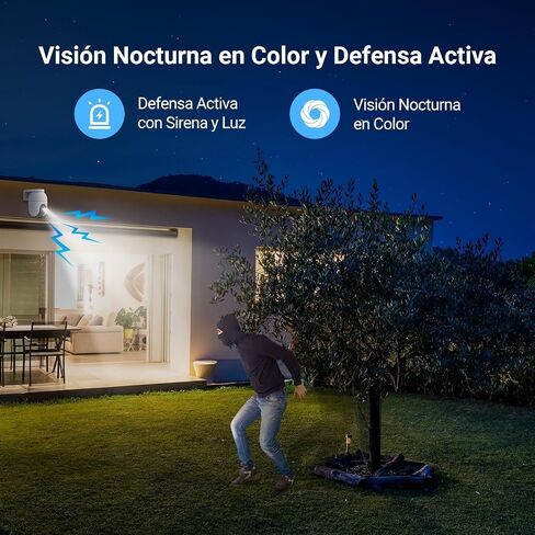 EZVIZ Outdoor WiFi Surveillance Camera, 360°, 1080P IP Security Camera, Colourful Night Vision, Person AI Detection, Auto Zoom Two-Way Audio, Siren, Alexa/Google, C8c 2MP in Kuwait