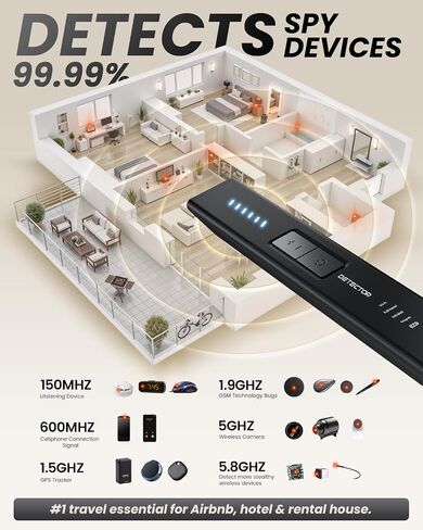 Hidden Camera Detectors GPS Tracker Detector with 6 Modes for Travel in Kuwait
