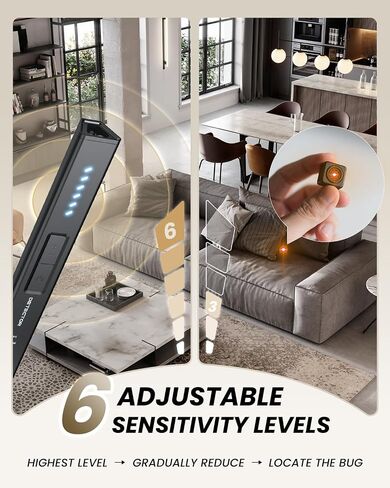 Hidden Camera Detectors GPS Tracker Detector with 6 Modes for Travel in Kuwait
