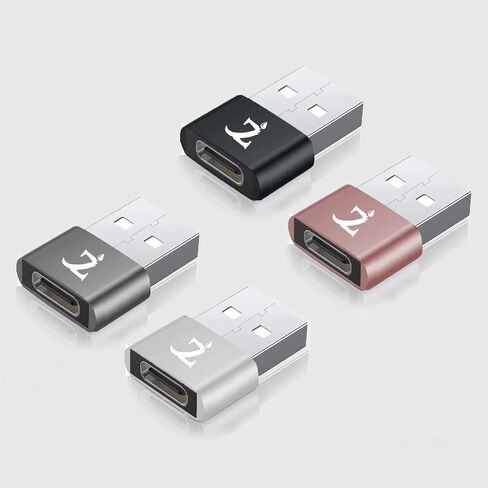 USB-C 3.0 to USB [4Pack] Male Quick 25W Adapter Compatible with Samsung Galaxy Tab S10 Lite Fast Charging, Sync Devices Keyboard, Mouse, gamepads, Drives, Cards in Kuwait