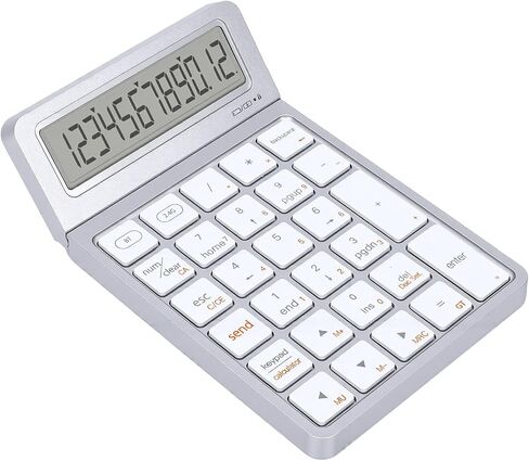 Wireless Numeric Keypad Calculator 12 Digit LCD Display Bluetooth 2.4G in Kuwait