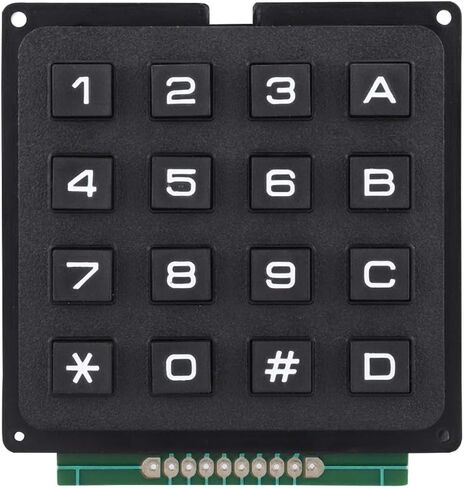 Keyboard, Mouse and Presentation Pen Module External Numeric Keypad ABS Compact MCU Keypad Compatible with Microcontroller Embedded System DIY Easy Connect 16 Keys 4x4 Keyboard in Kuwait