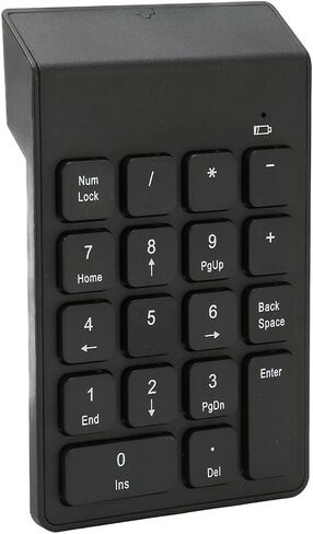 2.4G Wireless Numeric Keypad, Compact Chocolate Button Design for Accountant, Plug and Play Functionality, Ergonomic ABS Material in Kuwait
