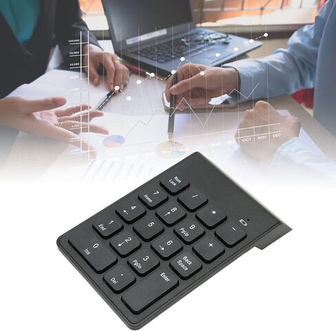 2.4G Wireless Numeric Keypad, Compact Chocolate Button Design for Accountant, Plug and Play Functionality, Ergonomic ABS Material in Kuwait