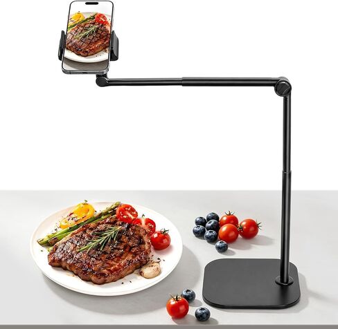 MACEVIA Overhead Phone Stand for Recording,Tabletop Cooking Tripod for Desk in Kuwait
