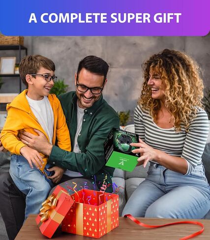 Vakedy Wireless Gaming Headset for PS5, PS4, PC, 2.4GHz Low-Latency & Bluetooth 5.4 Gaming Headphone with Noise Canceling Mic, 50mm Drivers, 50H Battery Wireless Headset for Switch, Mobile, Mac in Kuwait