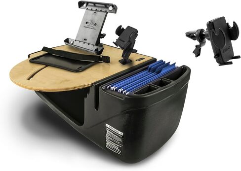 AutoExec Roadmaster Car Desk and Portable Workstation with Phone Mount, Tablet Mount and Phone Vent Clip, Natural in Kuwait