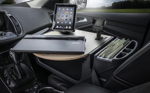 AutoExec Roadmaster Car Desk and Portable Workstation with Phone Mount, Tablet Mount and Phone Vent Clip, Natural in Kuwait
