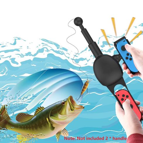 MLKOSS Fishing Game Rod Grip Accessory for Joy-Con Controller in Kuwait