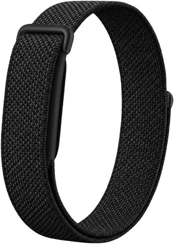 Nylon Band Compatible with Google Fitbit Air, Soft Breathable Woven Sport Strap with Hook-and-Loop Closure, Micro-Adjustable Lightweight Replacement Wristband for Women and Men in Kuwait