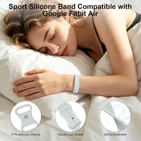 Compatible with Google Fitbit Air Active Band Silicone Soft Sport Strap in Kuwait