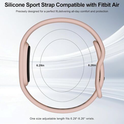 Compatible with Google Fitbit Air Active Band Silicone Soft Sport Strap in Kuwait