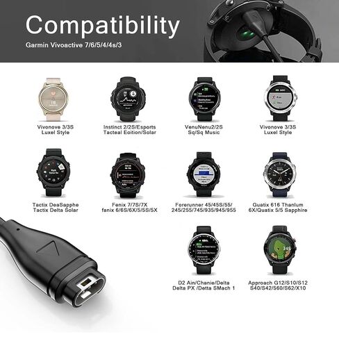 Charger for Garmin Forerunner 45 55 165 245 255 265 945 955 965 in Kuwait