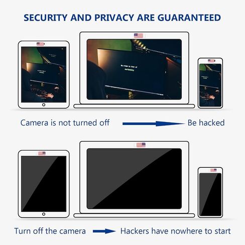 4 Pcs Webcam Sliding Cover with American Flag Pattern in Kuwait