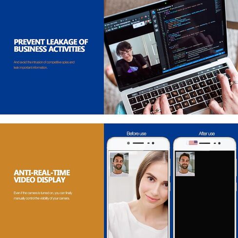 4 Pcs Webcam Sliding Cover with American Flag Pattern in Kuwait