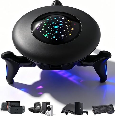 Keyboard and Mouse Adapter for Nintendo Switch/Switch 2/Xbox Series/Xbox One/PS4/PS3, Gaming Console Converter with RGB Lights, Supports Custom Keys, Sensitivity Settings, Play FPS, TPS, RPG, RTS Game in Kuwait