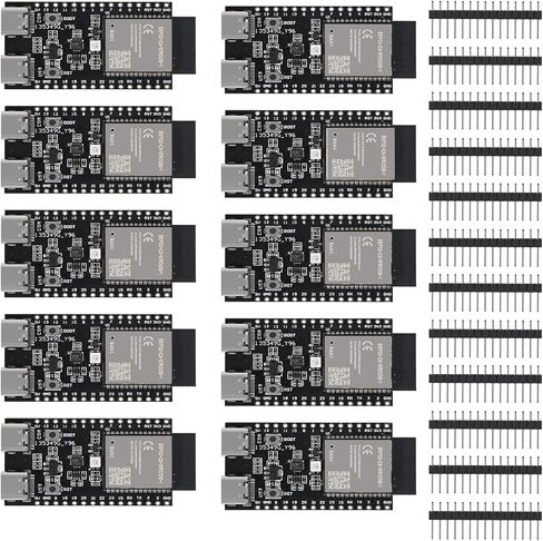 2Pcs ESP32-C6-WROOM-1 ESP32-C6 ESP32-C6-WROOM-1-N4 Development Board ESP32-C6-DevKitM-1 Dual Core Type-C Board MCU Module Integrates Complete Wi-Fi and BLE for Internet of Things in Kuwait