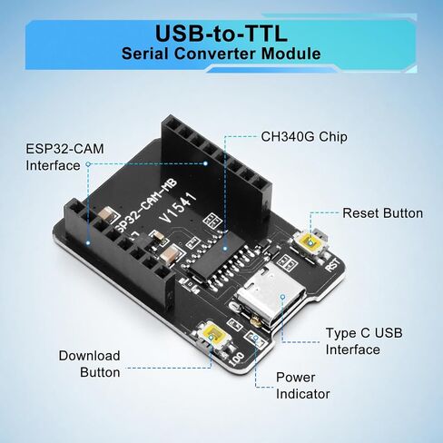 ESP32 CAM Development Board 2Pack with OV3660 Camera, WiFi Bluetooth ESP32-CAM Module with 4MB PSRAM, USB Programmer Board, IPEX Antenna, TF Card Slot for Wireless Monitoring IoT Projects in Kuwait
