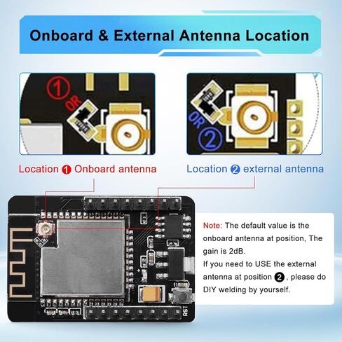 ESP32 CAM Development Board 2Pack with OV3660 Camera, WiFi Bluetooth ESP32-CAM Module with 4MB PSRAM, USB Programmer Board, IPEX Antenna, TF Card Slot for Wireless Monitoring IoT Projects in Kuwait