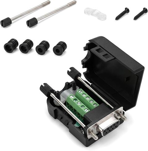 DB9 Breakout Connector, DB-9 Female RS232 Serial Adapter in Kuwait