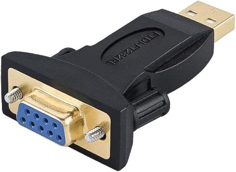 CableCreation USB to RS232 Adapter with FTDI Chipset, USB 2.0 Male to RS232 Female DB9 Serial Converter for Cashier Register, Modem, Scanner, Industriual Machinery, CNC and Above,Black in Kuwait