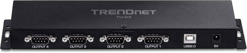 TRENDnet TU-S4, 4-Port USB to Serial RS232 Hub, Black in Kuwait
