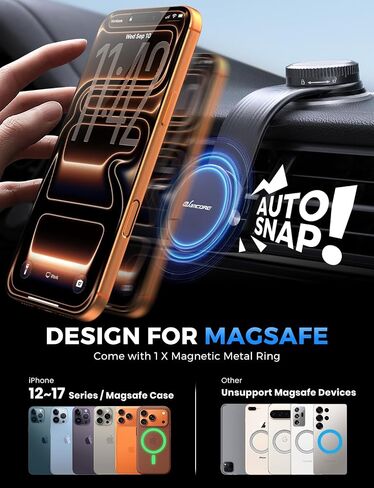 Magsafe Car Mount, Bendable Alloy Arm Magnetic Phone Holders for Your Car in Kuwait