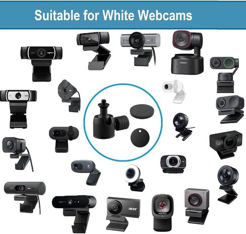 Brio-101 Webcam Tabletop Holder,17'' Magnet Webcam-Stand Tripod Mount Compatible with Logitech Brio 101 100/Brio 301 300/Brio 501 500/Brio 4K/C270/C310 webcams in Kuwait