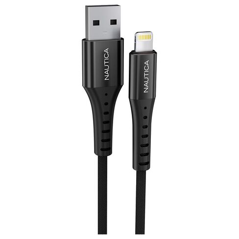Nautica USB-A to Lightning Cable MFI Certified Urban CB105 (10 FT Black) in Kuwait