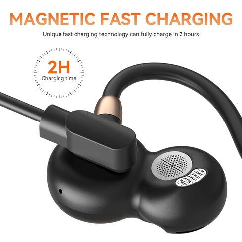 OHAYO 2 Pack Magnetic Charging Cable, F5 Open Ear Headphones Wireless Bluetooth Air Conduction Headphones Dedicated Charging Cable in Kuwait