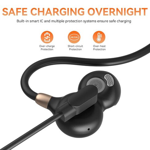 OHAYO 2 Pack Magnetic Charging Cable, F5 Open Ear Headphones Wireless Bluetooth Air Conduction Headphones Dedicated Charging Cable in Kuwait
