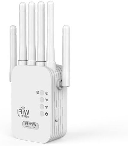 WiFi Repeater Real Performance No Hype-Not for Gaming/4K-Slow 5GHz Overheat Disconnection Complicated Setup Light Signal-Basic Home Signal Booster-Budget Option AH107 in Kuwait