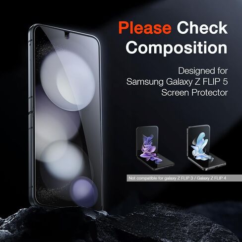 LK 3 Pack for Samsung Galaxy Z Flip 5 Screen Protector, Soft TPU Film in Kuwait