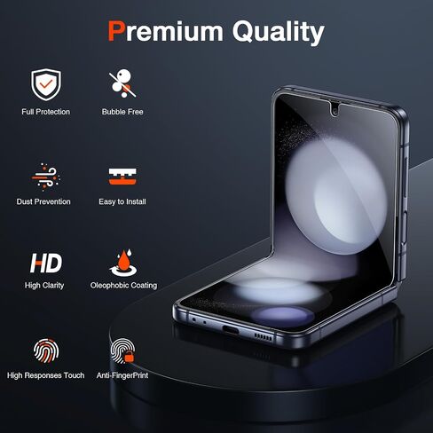 LK 3 Pack for Samsung Galaxy Z Flip 5 Screen Protector, Soft TPU Film in Kuwait