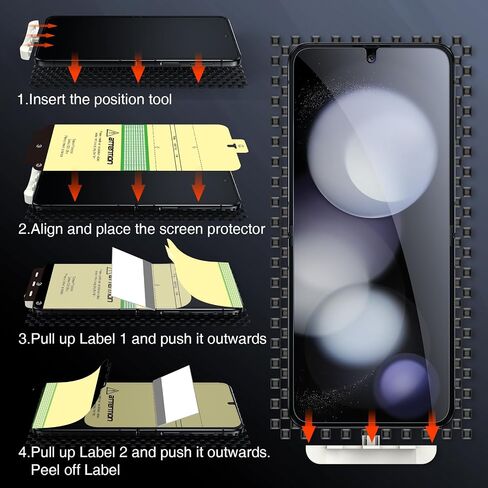 LK 3 Pack for Samsung Galaxy Z Flip 5 Screen Protector, Soft TPU Film in Kuwait