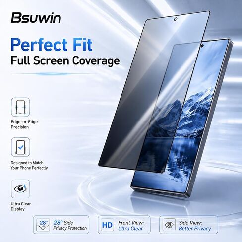 2 Pack Privacy Screen Protector for Samsung Galaxy S26 in Kuwait