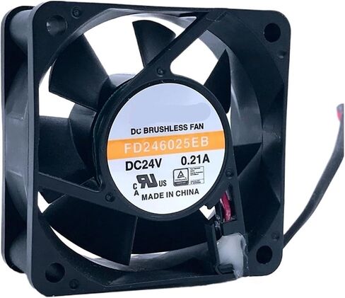 Cooling Fan FD246025EB 60 * 25mm DC24V 0.21A 2-Wire in Kuwait