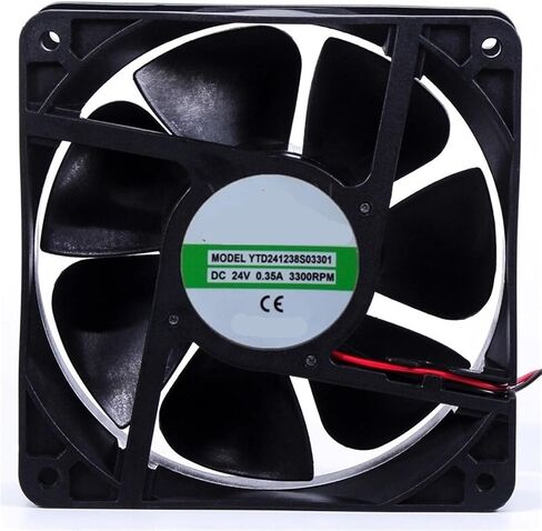 Cooler Fan YTD241238S03202 0.30A YTD241238S03301 .35A YTD241238S02600 .20A 24V Fan 12038 12CM 120 * 120 * 38MM in Kuwait