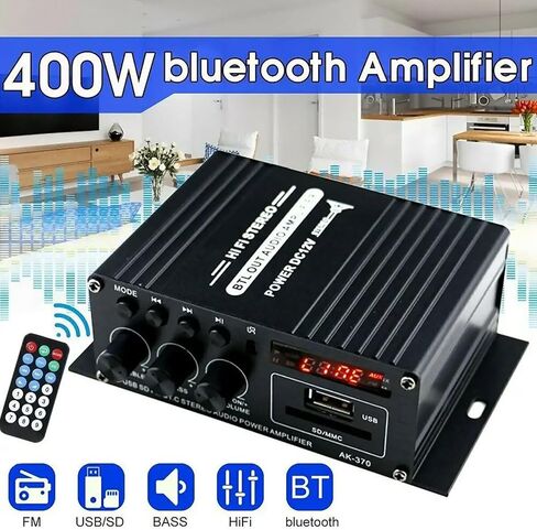 Mini HiFi Digital Bluetooth Audio Power Amplifier 2 Channel Wireless Bluetooth Stereo Audio Amplifier in Kuwait