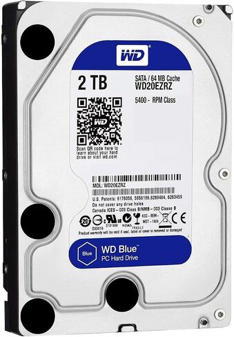 Western Digital 2TB WD Blue PC Internal Hard Drive - 5400 RPM Class, SATA 6 Gb/s, , 64 MB Cache, 3.5" - WD20EZRZ in Kuwait