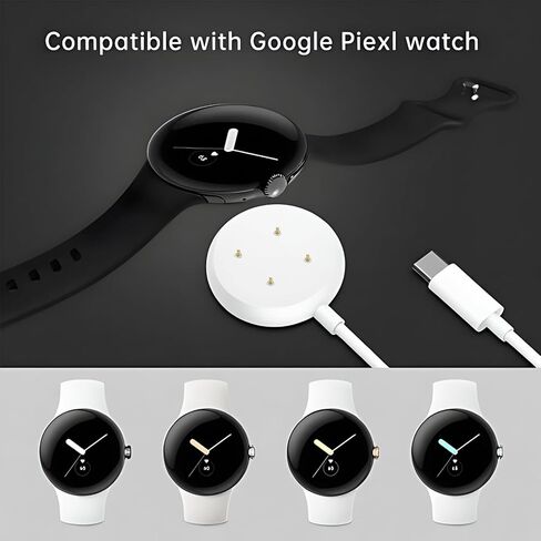 20W Google Watch Fast Charger for Google Pixel Watch 3/ 2 Charger Replacement, Googl-e Fitbit Ace LTE,Versa 4/3, Sense/Sense 2 Magnetic Charging Cord, type-C Fast Smart Watc h Charging Cable Adapter in Kuwait