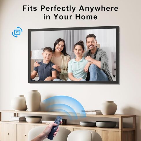 Large Digital-Photo-Frame 21.5" WiFi Picture-Frame - 32GB Digital Picture Frame, 1920x1080 FHD IPS Panel, Wall Mountable, Sync Smartphone Screen, Share Photos Videos via App Email, Gift for Mom Dad in Kuwait