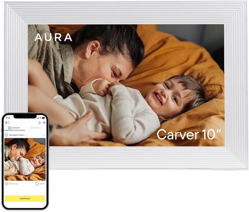 Aura HD Digital Picture Frame | Carver: The Best Frame for Gifting (Black, 10") in Kuwait