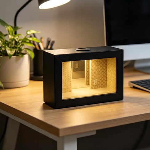 Compact Digital Picture Frame with Black Decorative Design in Kuwait