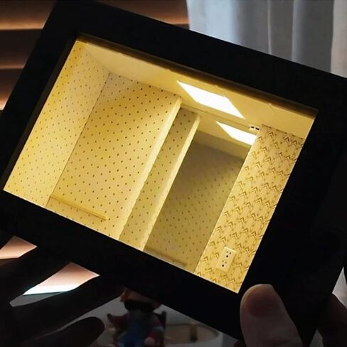 Compact Digital Picture Frame with Black Decorative Design in Kuwait
