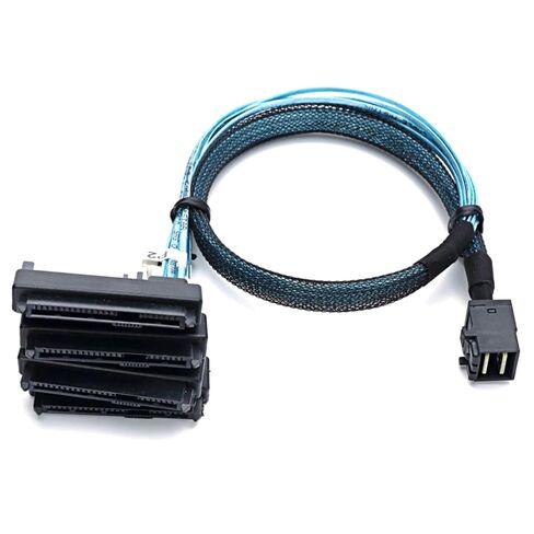 DAGIJIRD Mini-SAS to SAS Cable, Mini SAS HDD SFF-8643 to 4 SFF-8482 Connector (3.3ft) in Kuwait