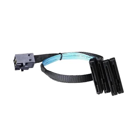 DAGIJIRD Mini-SAS to SAS Cable, Mini SAS HDD SFF-8643 to 4 SFF-8482 Connector (3.3ft) in Kuwait
